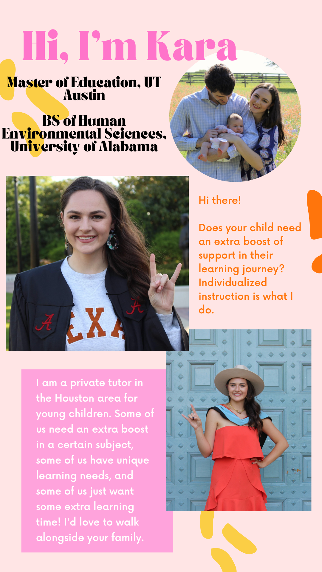 About Me Pop Color Instagram Story